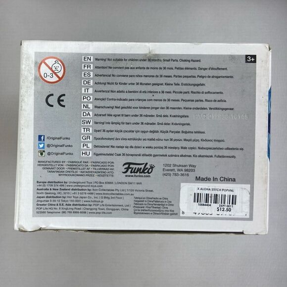 NWB POP! Funko Disney Lilo & Stitch: Aloha Stitch Exclusive #203 - Picture 8 of 10